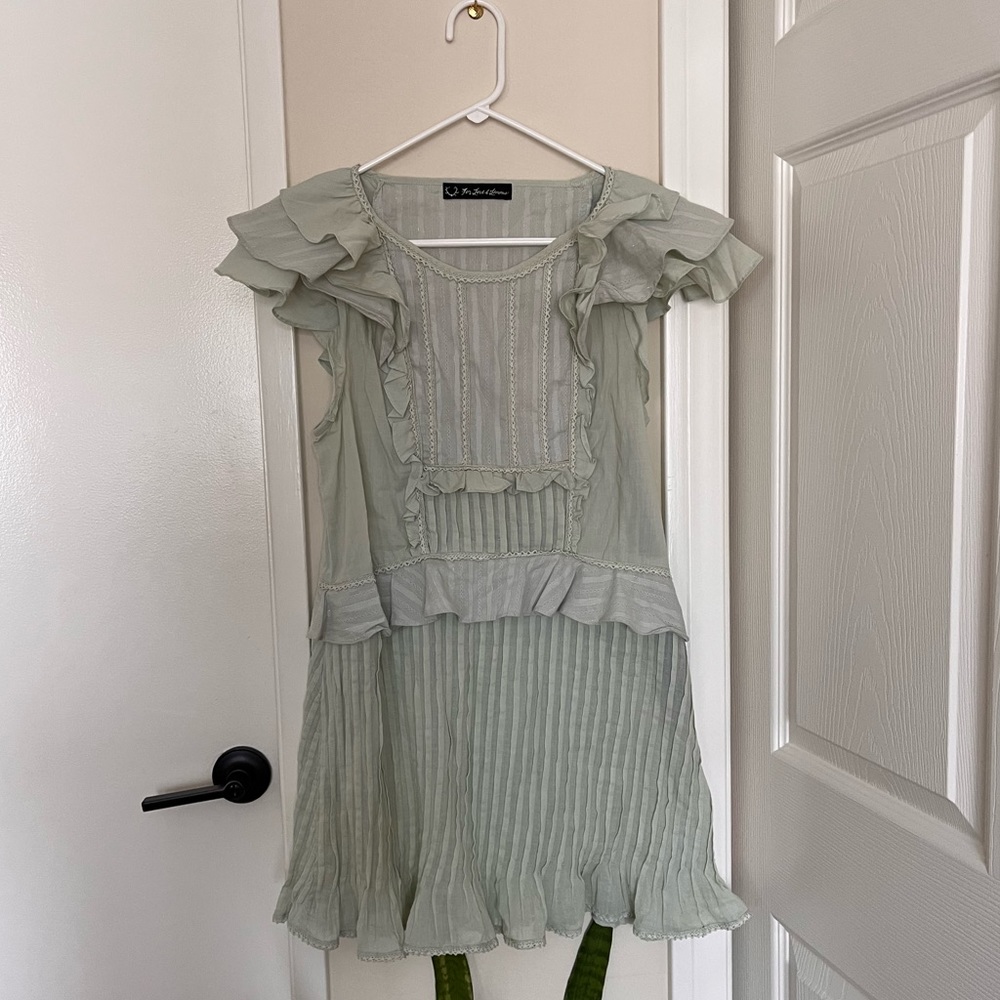 For Love and Lemons Mint Bohemian Dress